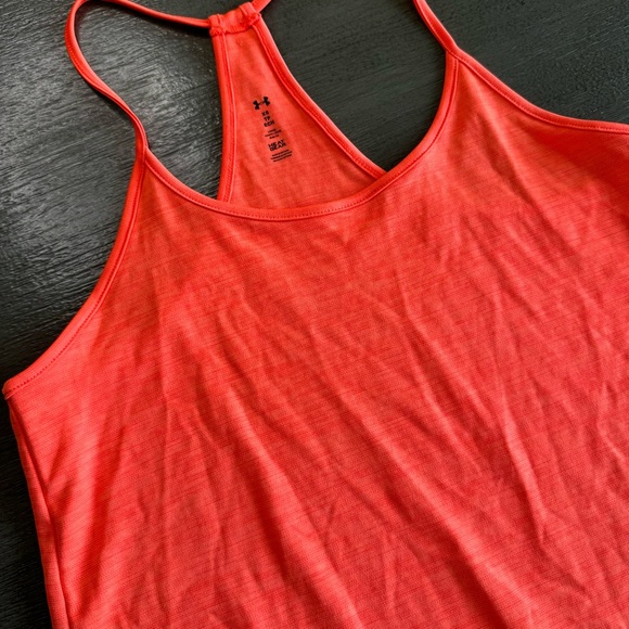 Under Armour Orange Red Tank Top XS - Picture 3 of 8